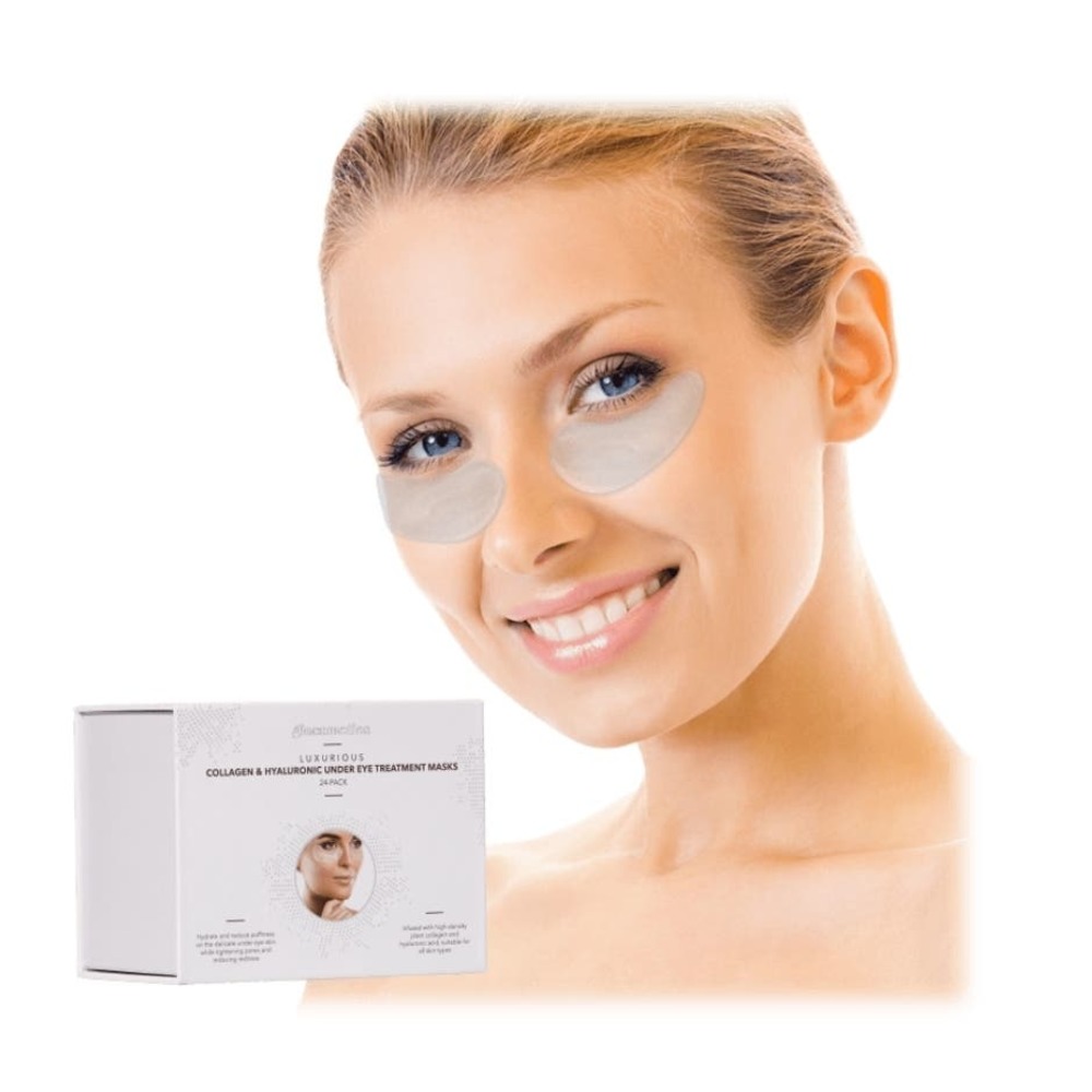 GLOSSMETICS COLLAGEN & HYALURONIC ACID UNDER-EYE TREATMENT MASKS 24-PACK